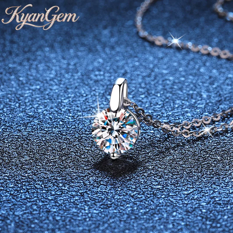 Золотая цепочка KyanGem 18K с подвеской в виде одного бриллианта, классическое колье из платины PT950 с муассанитом 1-2-3 карата цвета D
Золотая цепочка KyanGem 18K с подвеской в виде одного бриллианта, классическое колье из платины PT950 с муассанитом 1-2-3 карата цвета D
