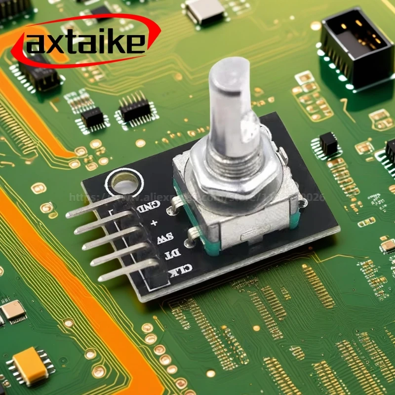 360 Degrees Rotary Encoder Module For Arduino Brick Sensor Switch Development Board KY-040 With Pins
360 Degrees Rotary Encoder Module For Arduino Brick Sensor Switch Development Board KY-040 With Pins