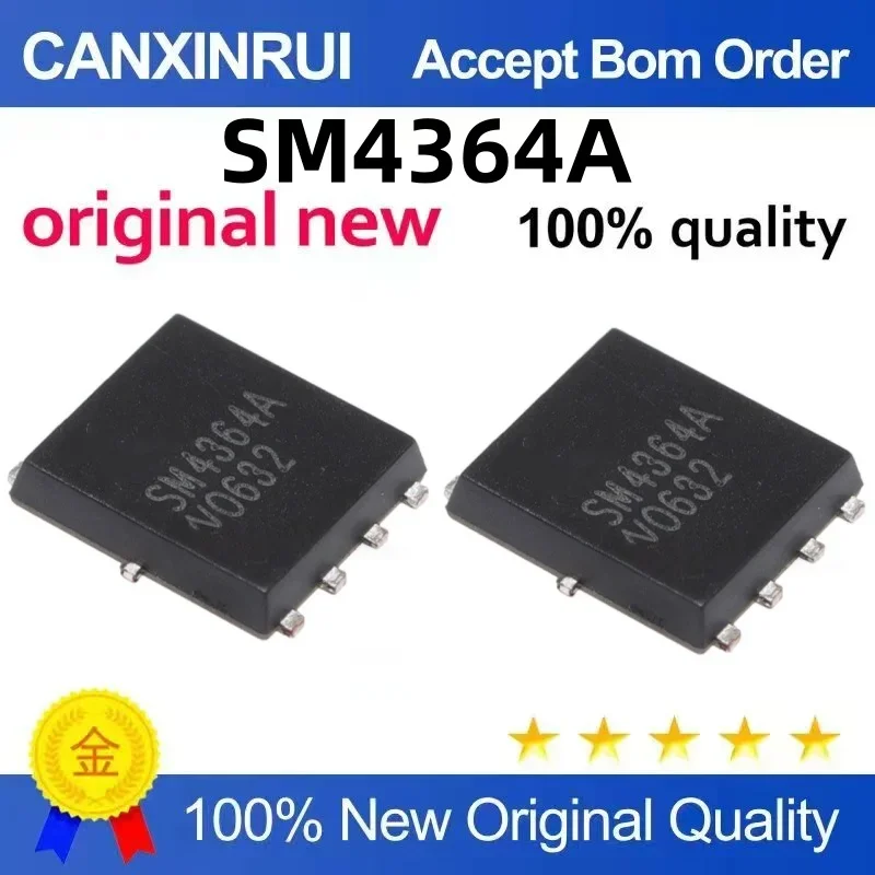 (5-100 pieces) Genuine and brand new SM4364NAKPC-TRG SM4364A silk screen 4364A QFN8
(5-100 pieces) Genuine and brand new SM4364NAKPC-TRG SM4364A silk screen 4364A QFN8