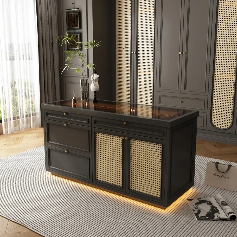 French retro cloakroom middle island jewelry island cabinet storage display cabinet wabi sabi medieval style
French retro cloakroom middle island jewelry island cabinet storage display cabinet wabi sabi medieval style