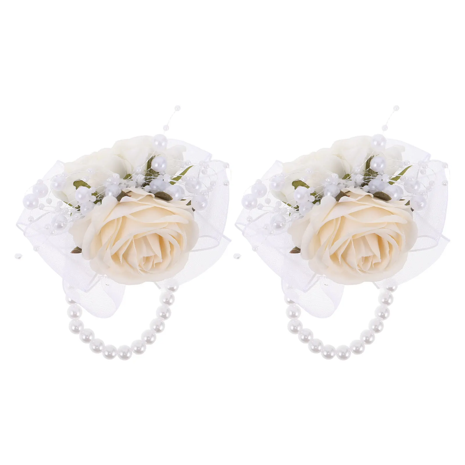 2Pcs Wedding Wrist Corsage Bridal Bridesmaids Floral Wrist Flower Pearl Artificial Corsage Wristlet Party Prom Engagement Beige
2Pcs Wedding Wrist Corsage Bridal Bridesmaids Floral Wrist Flower Pearl Artificial Corsage Wristlet Party Prom Engagement Beige