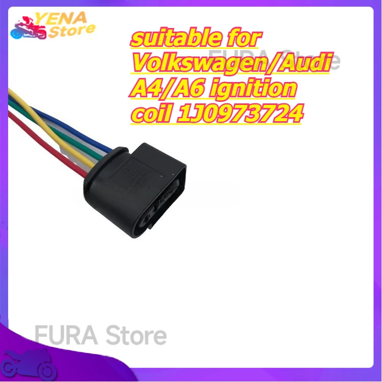 Car sensor plug connector, with wiring harness tail wire, suitable for Volkswagen/Audi A4/A6 ignition coil 1J0973724
Car sensor plug connector, with wiring harness tail wire, suitable for Volkswagen/Audi A4/A6 ignition coil 1J0973724