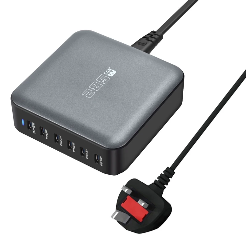 500W 6 Port USB C GaNs for Laptops Fast Charging PD Charging Station for Phone Chagers
500W 6 Port USB C GaNs for Laptops Fast Charging PD Charging Station for Phone Chagers
