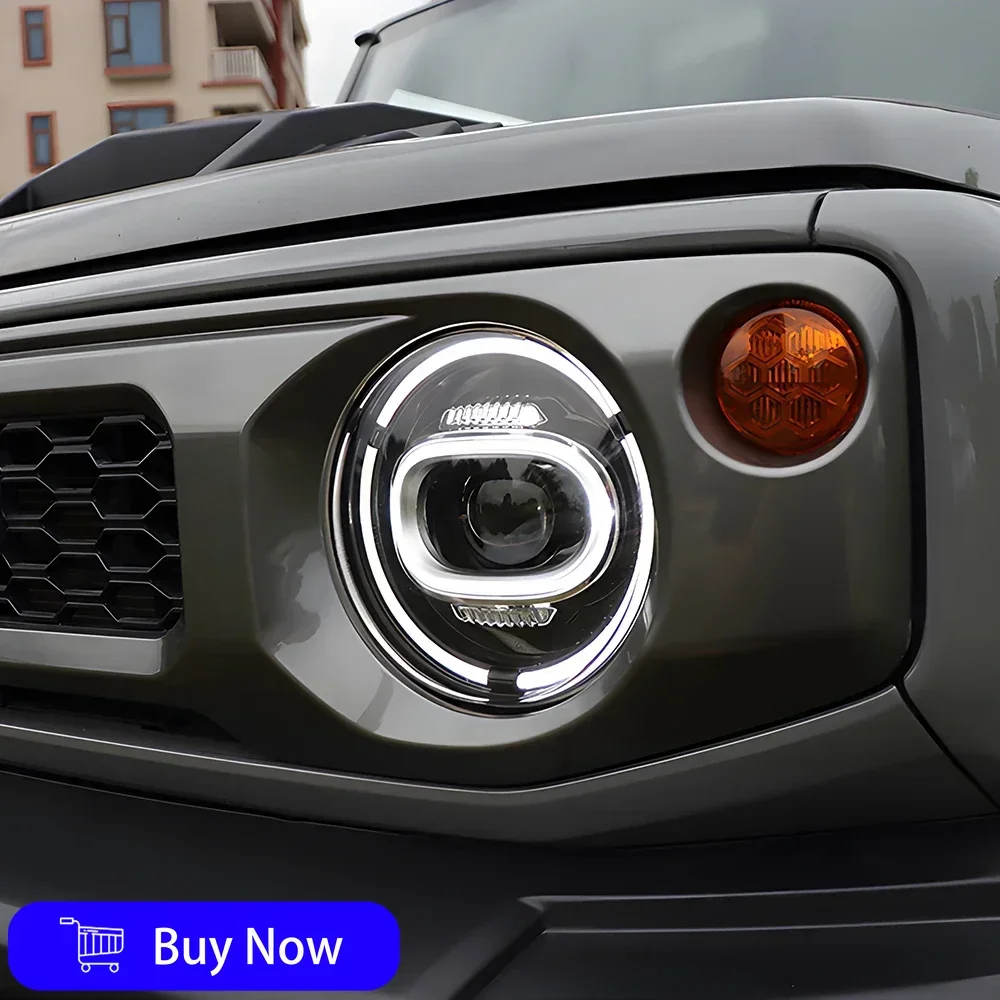 Для Suzuki Jimny 2019-2023 автомобильная передняя лампа, светодиодная автоматическая фара в сборе, обновление W463, стильный дизайн, бифокальные линзы, аксессуары для инструментов 
Для Suzuki Jimny 2019-2023 автомобильная передняя лампа, светодиодная автоматическая фара в сборе, обновление W463, стильный дизайн, бифокальные линзы, аксессуары для инструментов
