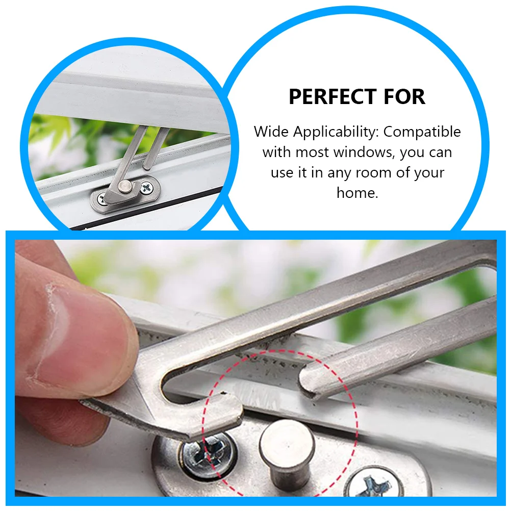 4pcs Window Safety Latch Stainless Steel Kids Locks Opening Limiter Restrictor Most Windows Clamp Hardware
4pcs Window Safety Latch Stainless Steel Kids Locks Opening Limiter Restrictor Most Windows Clamp Hardware