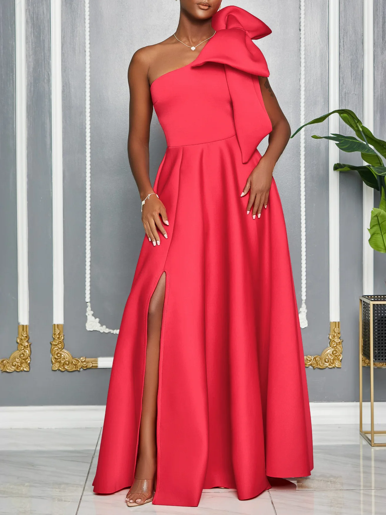 2025 women's new diagonal shoulder big bow sexy long dress fashion three-dimensional decorative dress
2025 women's new diagonal shoulder big bow sexy long dress fashion three-dimensional decorative dress