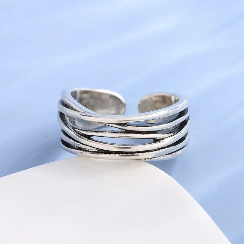 New Fashion Compact Multi-layer Winding 925 Sterling Silver Personality Cross-tail Opening Rings TYB591
New Fashion Compact Multi-layer Winding 925 Sterling Silver Personality Cross-tail Opening Rings TYB591