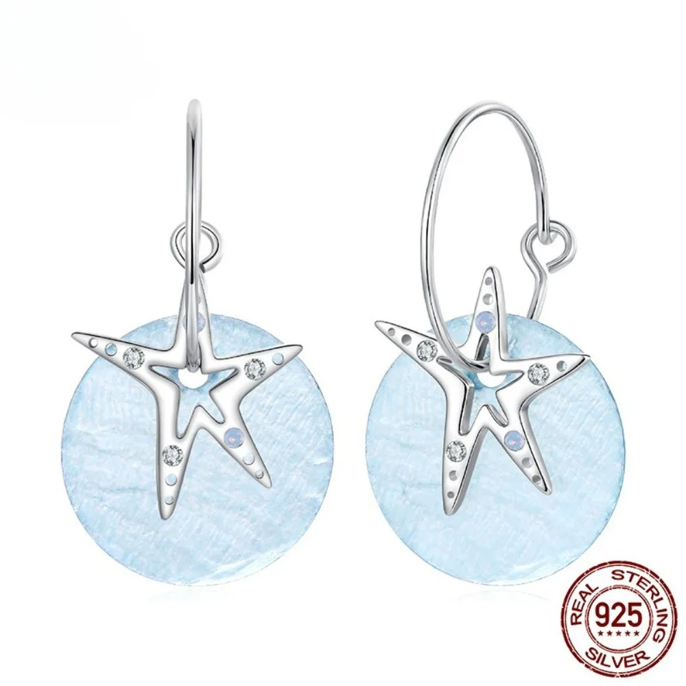 2026 New S925 Sterling Silver Women's Starfish Pendant Earrings - Fashionable, Simple, Romantic, Beach Style
2026 New S925 Sterling Silver Women's Starfish Pendant Earrings - Fashionable, Simple, Romantic, Beach Style