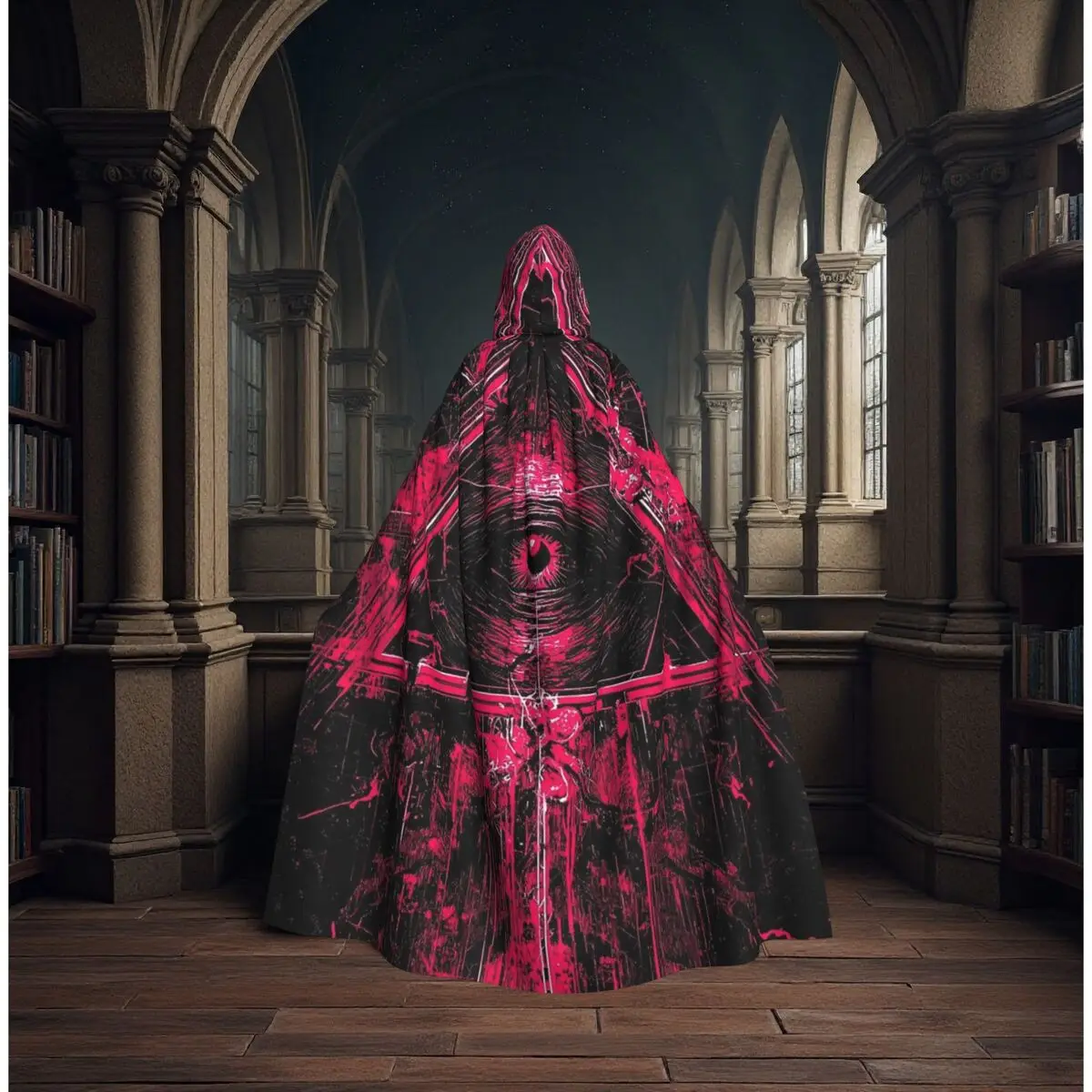 Gothic Devil'S Eye Wings Long Hooded Cloak Witch Medieval Costume Cosplay Cape HalloweenParty Adult Unisex
Gothic Devil'S Eye Wings Long Hooded Cloak Witch Medieval Costume Cosplay Cape HalloweenParty Adult Unisex