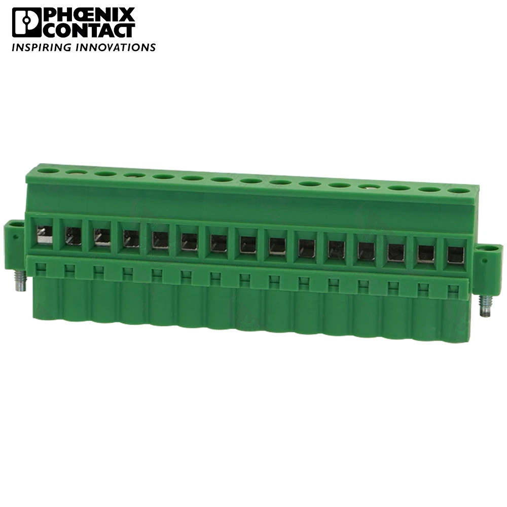 5.0mm Original Genuine Phoenix Contact Connector PCB Pluggable PLUG-IN Terminal Block 15 Pin MVSTBW 2.5 STF 5.0 1835410 12A 320V
5.0mm Original Genuine Phoenix Contact Connector PCB Pluggable PLUG-IN Terminal Block 15 Pin MVSTBW 2.5 STF 5.0 1835410 12A 320V