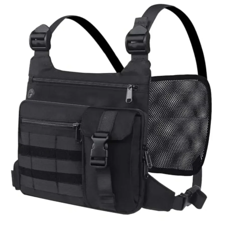Running Chest Pack for Men Women, Lightweight Outdoor Sports Vest Bag with Adjustable Straps and Water-Resistant, Multi-Pocket
Running Chest Pack for Men Women, Lightweight Outdoor Sports Vest Bag with Adjustable Straps and Water-Resistant, Multi-Pocket