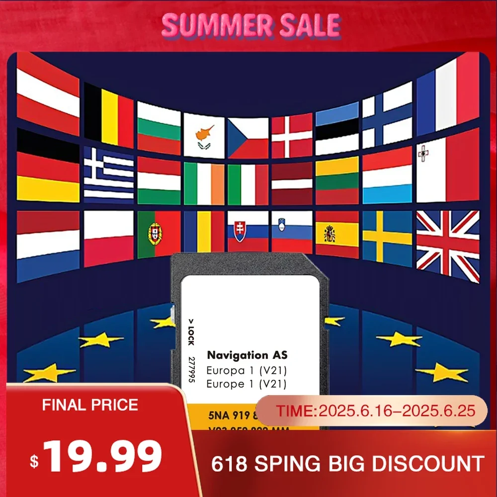 Original for VW Navi Navigation Data V21 Europa AS Update SD Card for Discover Media 2025 with Free Anti Fog Flim
Original for VW Navi Navigation Data V21 Europa AS Update SD Card for Discover Media 2025 with Free Anti Fog Flim