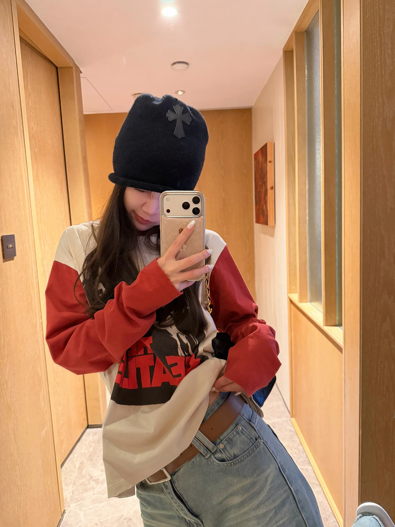 Aonline Trendy Long Sve T-irt Women Casual Patchwork Color Blo Spring Faion Simple Sle Cotton Top for Ladies
Aonline Trendy Long Sve T-irt Women Casual Patchwork Color Blo Spring Faion Simple Sle Cotton Top for Ladies