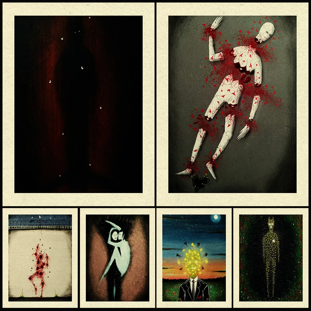 Broken Doll And Tragic Prison Escape,Abstract Wall Art Canvas Painting Surreal Fantasy Gothic Art Poster And Print Home Decor
Broken Doll And Tragic Prison Escape,Abstract Wall Art Canvas Painting Surreal Fantasy Gothic Art Poster And Print Home Decor