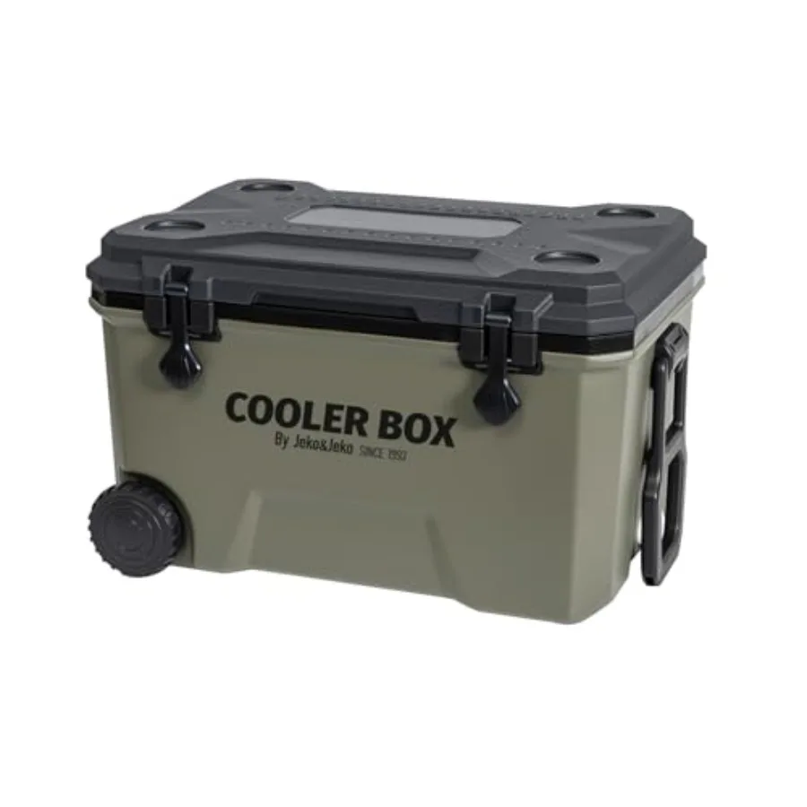 60QT Portable Wheeled Cooler with Ice Packs, Long Insulated Ice Chest with Dual Latches, Cup Holders, Bottle Opener and Drain V
60QT Portable Wheeled Cooler with Ice Packs, Long Insulated Ice Chest with Dual Latches, Cup Holders, Bottle Opener and Drain V
