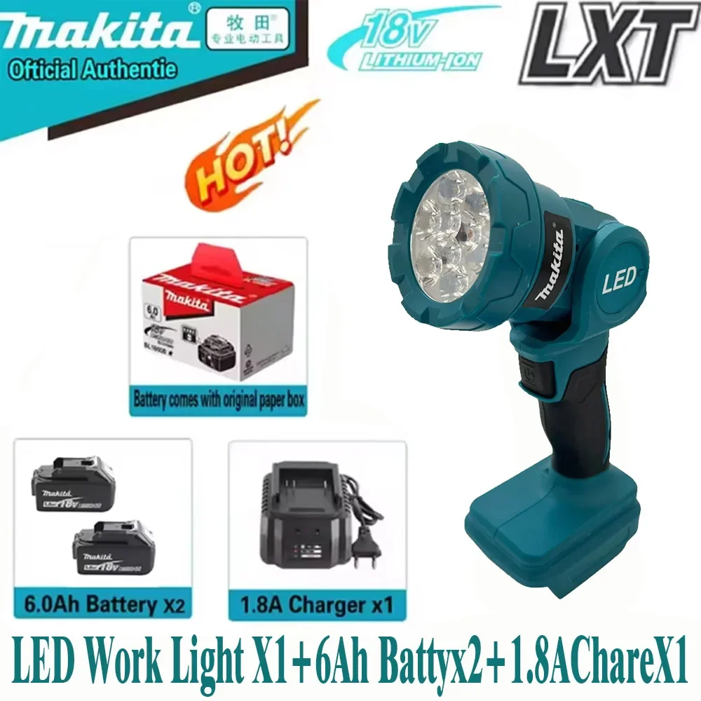 ☀️ LED Work Light Portable 90° Folding Bright Spotlight Rechargeable 18V Multifunction Camping Lamp For Makita Battery PIN
☀️ LED Work Light Portable 90° Folding Bright Spotlight Rechargeable 18V Multifunction Camping Lamp For Makita Battery PIN