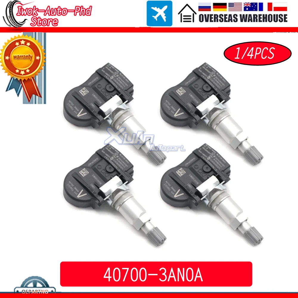 Автомобильная система мониторинга давления в шинах TPMS 40700-3AN0A для Nissan Altima Xterra Frontier Sentra Maxima Versa Note 315 МГц
Автомобильная система мониторинга давления в шинах TPMS 40700-3AN0A для Nissan Altima Xterra Frontier Sentra Maxima Versa Note 315 МГц
