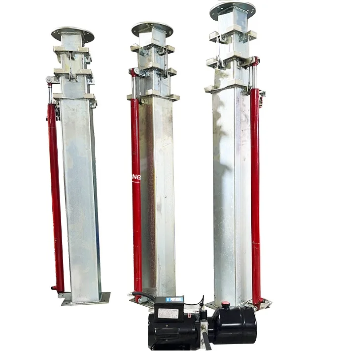 Electric Hydraulic Cylinder Telescoping Mast Up to 12m 40ft for Antenna Lamps Sensors Wind Turbines Cameras Telecommunication
Electric Hydraulic Cylinder Telescoping Mast Up to 12m 40ft for Antenna Lamps Sensors Wind Turbines Cameras Telecommunication
