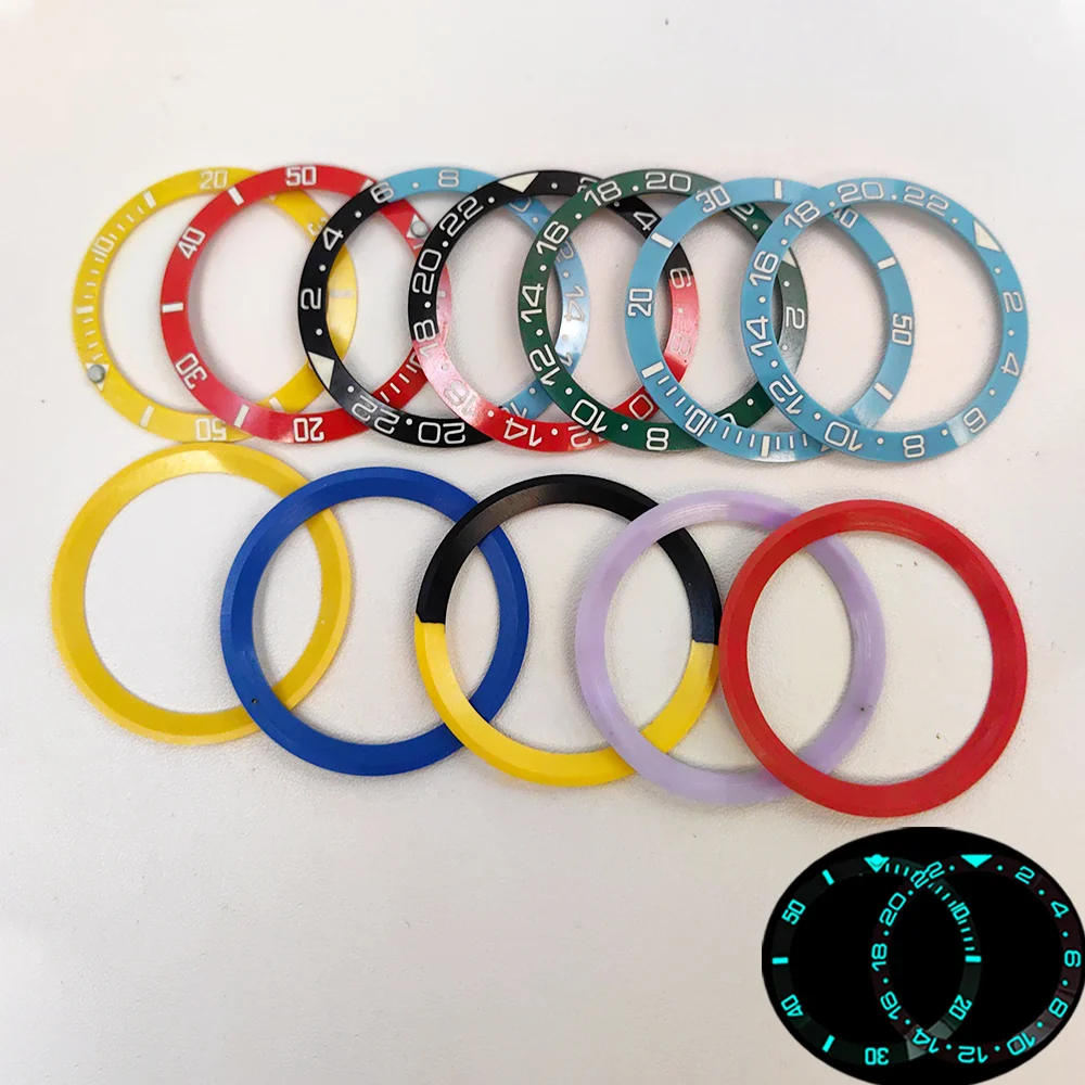 38x30.6mm SUB Gmt Bezel Ring Blue Luminous Bezel Insert Fit SKX007 SUB Watch Case Curved Ceramic bezel insert Ring Parts
38x30.6mm SUB Gmt Bezel Ring Blue Luminous Bezel Insert Fit SKX007 SUB Watch Case Curved Ceramic bezel insert Ring Parts