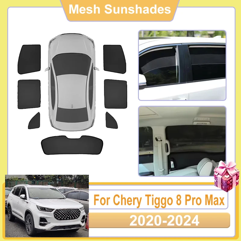 Для Chery Tiggo 8 Pro Max PLUS (2020-2024) — Аксессуары: Сетчатые солнцезащитные шторки на окна автомобиля, защита от УФ-лучей, отражение тепла, солнцезащитный козырек-экран
Для Chery Tiggo 8 Pro Max PLUS (2020-2024) — Аксессуары: Сетчатые солнцезащитные шторки на окна автомобиля, защита от УФ-лучей, отражение тепла, солнцезащитный козырек-экран