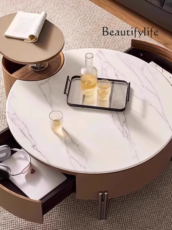 New retro coffee table living room lifting small apartment home high-end designer rotating fashion
New retro coffee table living room lifting small apartment home high-end designer rotating fashion