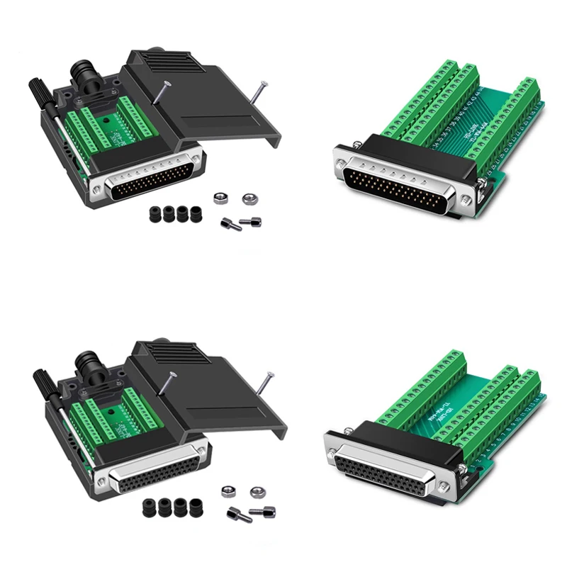 HDB44 Solder Free Plug Connection Industrial 3 Row D-SUB 44pin Male Female P Pin Hole Plug db44 Breakout Clamps Platinum Adapter
HDB44 Solder Free Plug Connection Industrial 3 Row D-SUB 44pin Male Female P Pin Hole Plug db44 Breakout Clamps Platinum Adapter