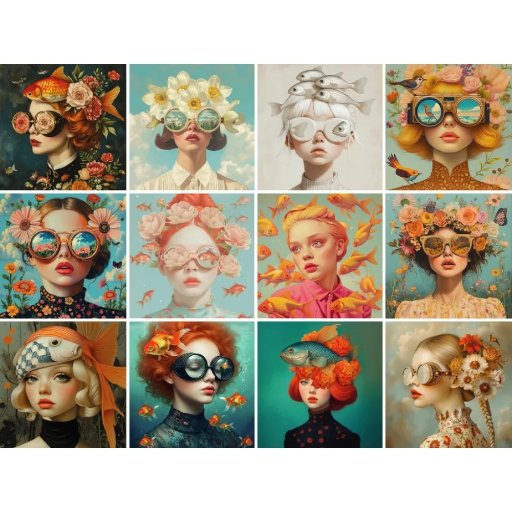 Aesthetic Woman Portrait Diamond Painting Kits for Adults, Full Drill Round Gems 5D DIY Mosaic Picture Home Wall Art Decor Gift
Aesthetic Woman Portrait Diamond Painting Kits for Adults, Full Drill Round Gems 5D DIY Mosaic Picture Home Wall Art Decor Gift