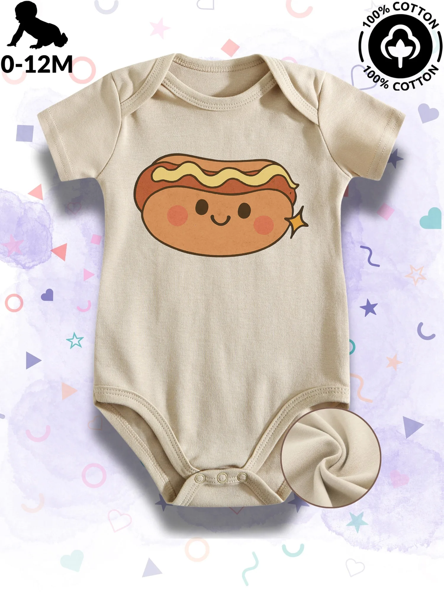 Детское боди унисекс Lovely Hot Dog, мягкий комбинезон из 100% хлопка, всесезонный бежевый костюм для ползания 190GSM
Детское боди унисекс Lovely Hot Dog, мягкий комбинезон из 100% хлопка, всесезонный бежевый костюм для ползания 190GSM