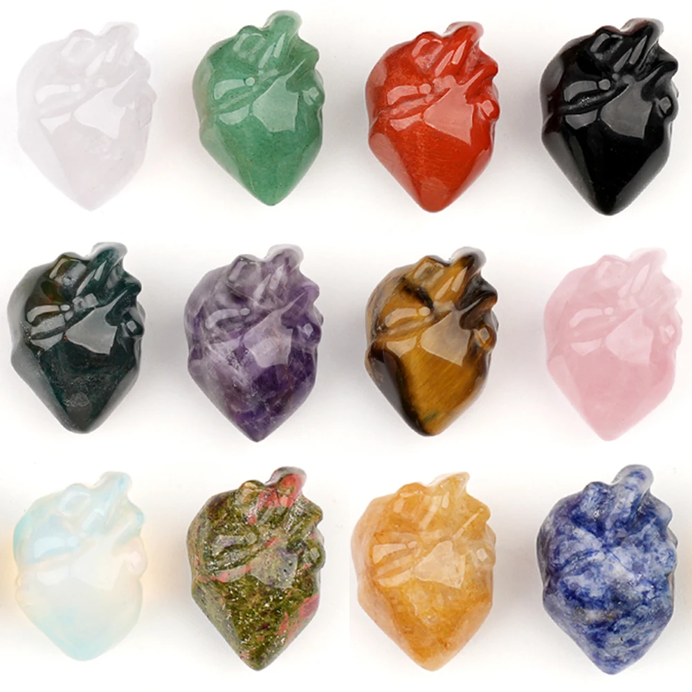 1.1" Mini Human Heart Model Statue Natural Crystals Stones Sculpture Gemstone Carved Love Stones Reiki Chakras Decor Wholesale
1.1" Mini Human Heart Model Statue Natural Crystals Stones Sculpture Gemstone Carved Love Stones Reiki Chakras Decor Wholesale