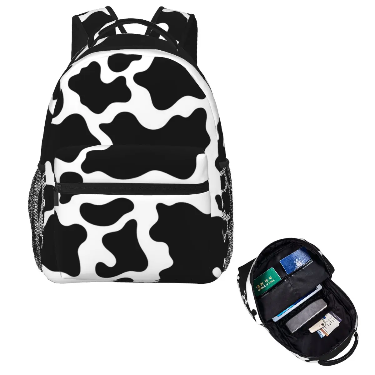 Cow Print Student Backpack School Bag Hiking Travel Daypack for Men Women Fashion Bookbag Shoulder Bags
Cow Print Student Backpack School Bag Hiking Travel Daypack for Men Women Fashion Bookbag Shoulder Bags
