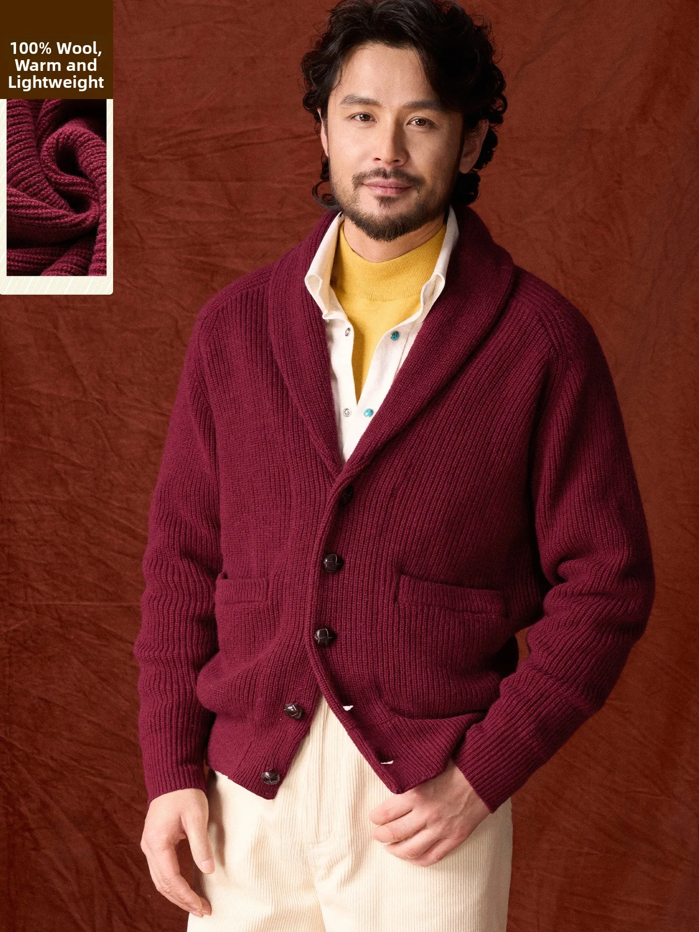 Cultum Men's Knitted Sweater Thickened Casual Style Red Woolen Coat Youthful Fruit Collar New Year Special Edition
Cultum Men's Knitted Sweater Thickened Casual Style Red Woolen Coat Youthful Fruit Collar New Year Special Edition