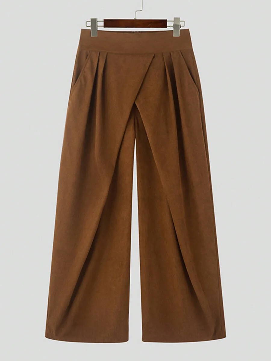 Men High Waist Pleated Wide Leg Palazzo Trousers Casual Loose Long Pants
Men High Waist Pleated Wide Leg Palazzo Trousers Casual Loose Long Pants