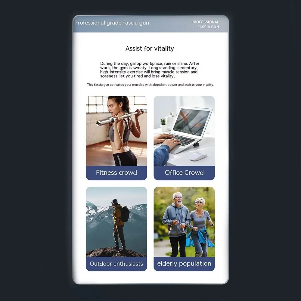 New 32 Modes Fascia Massager Noise Reduction 4 Heads Fascial Machine Muscle Relax LCD Display Body Massager Body Relaxation
New 32 Modes Fascia Massager Noise Reduction 4 Heads Fascial Machine Muscle Relax LCD Display Body Massager Body Relaxation