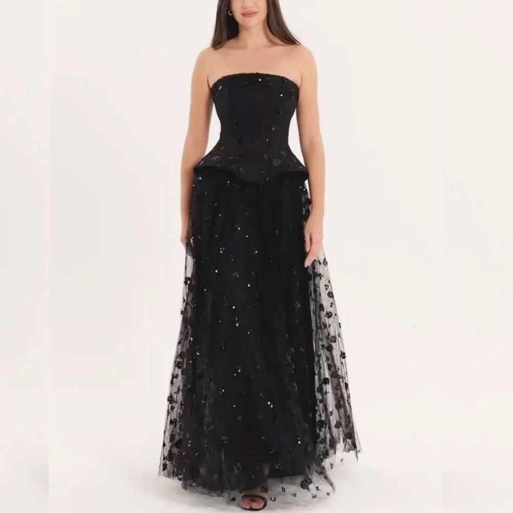 Customized Jersey Sequined Beading A-line Strapless Long Dresses Bespoke Occasion Homecoming Fashion Matching
Customized Jersey Sequined Beading A-line Strapless Long Dresses Bespoke Occasion Homecoming Fashion Matching