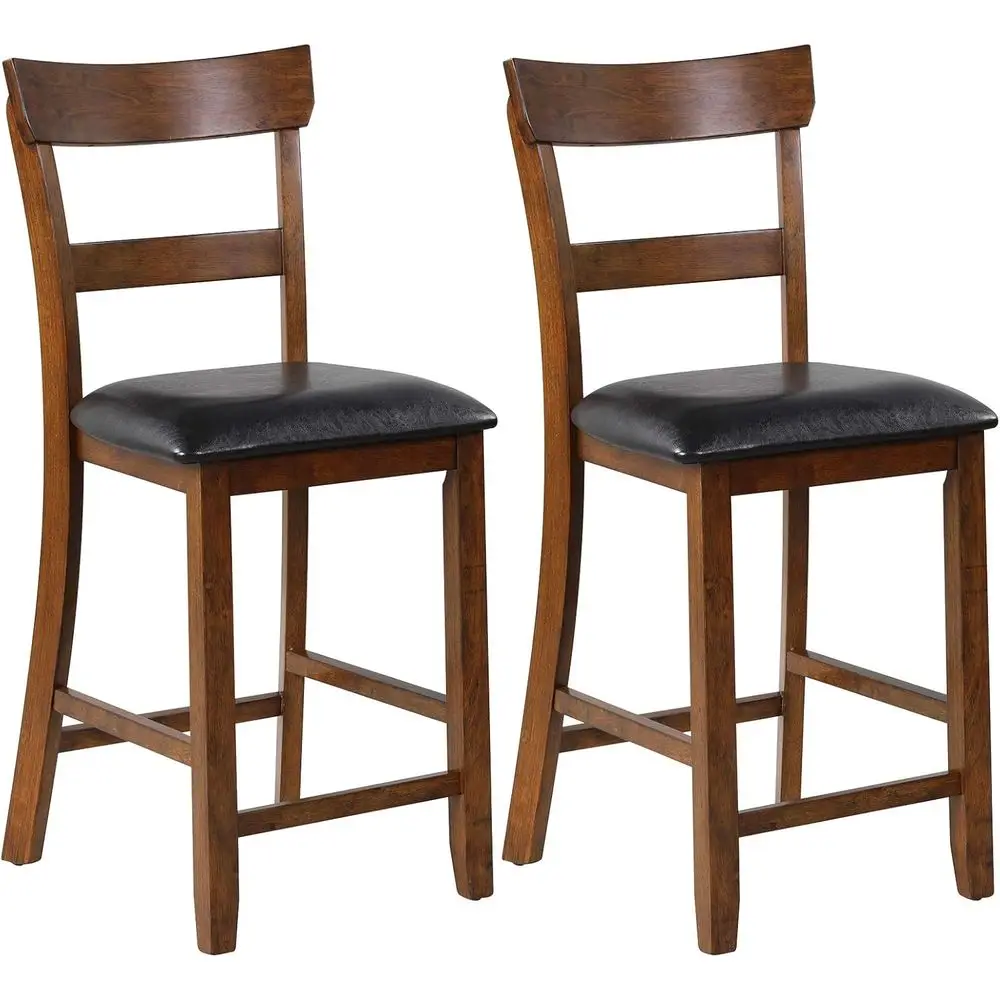 2pcs 25.5-Inch Counter Height Chairs with Backrest, Padded Cushion, Rubber Wood Legs, Vintage Dining or Bistro Chairs, Suitable
2pcs 25.5-Inch Counter Height Chairs with Backrest, Padded Cushion, Rubber Wood Legs, Vintage Dining or Bistro Chairs, Suitable