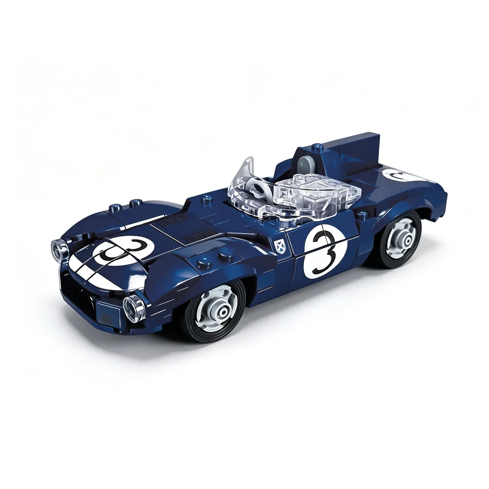273PCS MOC Speed Series 1957 Le Mans Raceway Iconic Car D Model Building Blocks DIY Tech Assembly Children's Toy Boy Gift Set
273PCS MOC Speed Series 1957 Le Mans Raceway Iconic Car D Model Building Blocks DIY Tech Assembly Children's Toy Boy Gift Set