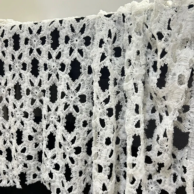 1yard 3D lace hollow embroidery materials fabrics for clothing DIY Wedding costume designer creative fabric
1yard 3D lace hollow embroidery materials fabrics for clothing DIY Wedding costume designer creative fabric