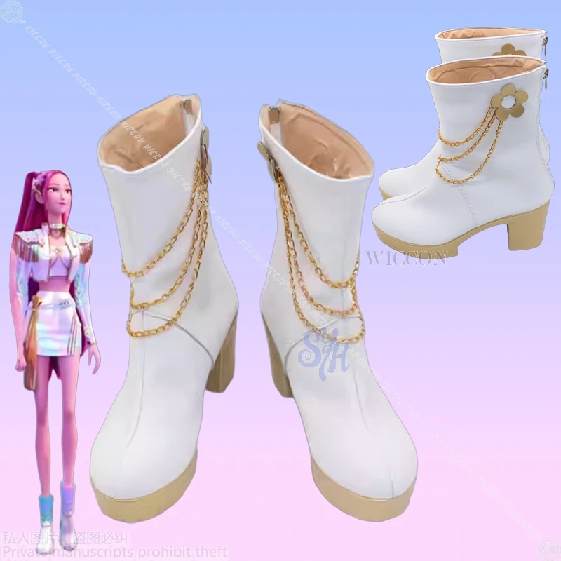 【Cosmic Dress】 Huntrix Korea Girls Groups Idol Mira Anime Movie Kpop Demon Cosplay Golden Stage White Booties Shoes Halloween
【Cosmic Dress】 Huntrix Korea Girls Groups Idol Mira Anime Movie Kpop Demon Cosplay Golden Stage White Booties Shoes Halloween
