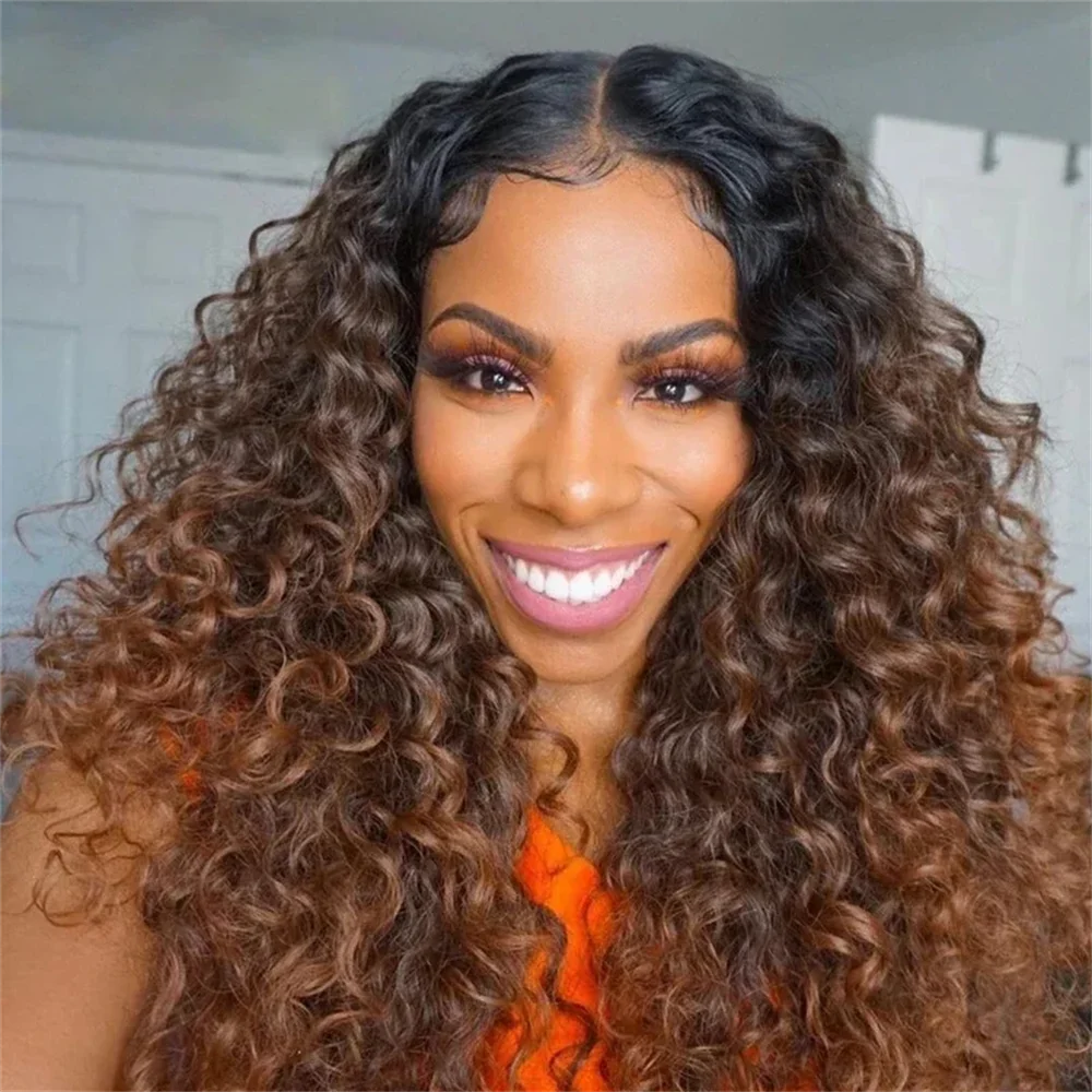 Long Soft 26Inch Kinky Curly Ombre Brown 180 Density Lace Front Wig For Women With Baby Hair Synthetic Preplucked Glueless Daily
Long Soft 26Inch Kinky Curly Ombre Brown 180 Density Lace Front Wig For Women With Baby Hair Synthetic Preplucked Glueless Daily
