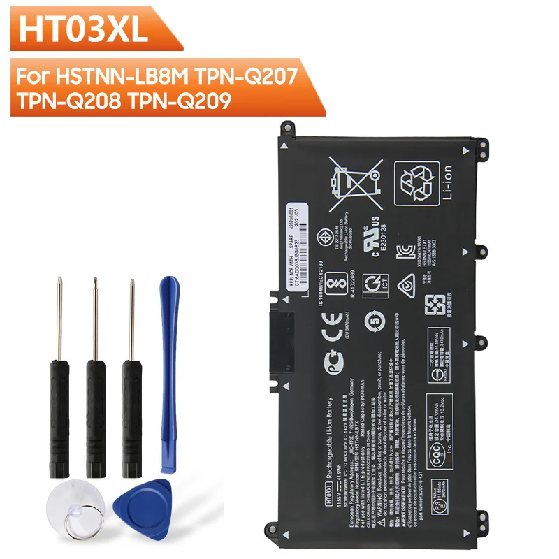 Запасная батарея HT03XL для HP Φ 14-CE0027TX 14-CE0028TX 15-CS0037TX 15-CS0038TX HP Star 15 Series
Запасная батарея HT03XL для HP Φ 14-CE0027TX 14-CE0028TX 15-CS0037TX 15-CS0038TX HP Star 15 Series