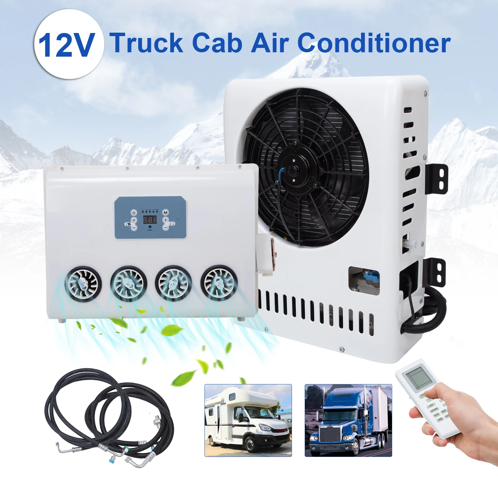 10000BTU 12V RV Rooftop Air Conditioner Cooling AC System for Truck Caravan White Portable Quiet
10000BTU 12V RV Rooftop Air Conditioner Cooling AC System for Truck Caravan White Portable Quiet