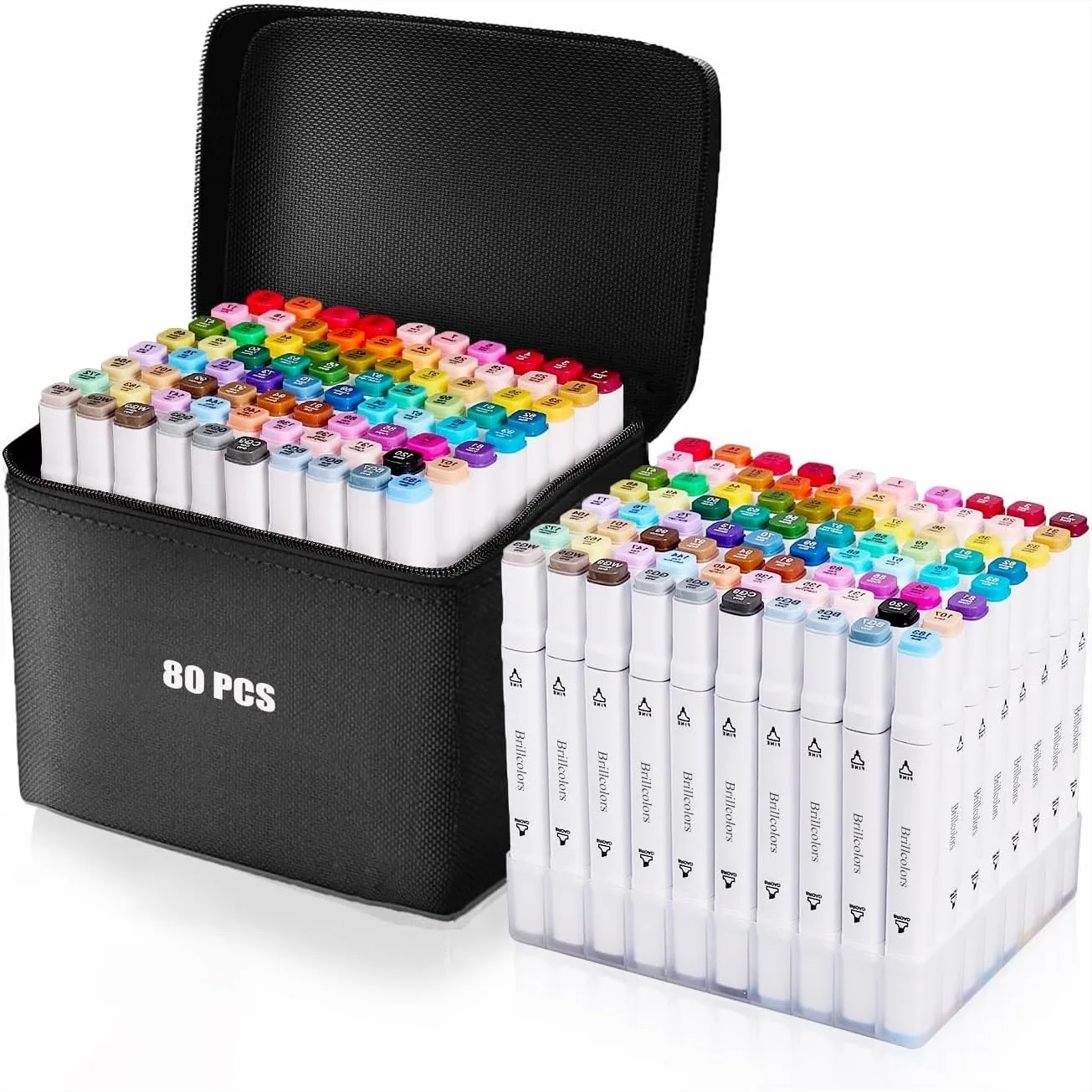 80 Colors Alcohol Markers With Base Dual Tip Drawing Markers For Adult Kids Comics Coloring Sketching Illustration Refillable
80 Colors Alcohol Markers With Base Dual Tip Drawing Markers For Adult Kids Comics Coloring Sketching Illustration Refillable