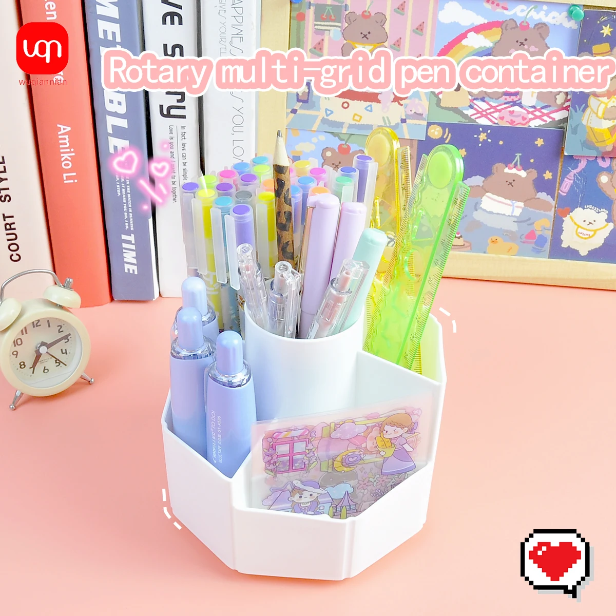 Multifunctional Pen Holder White Division And Layering Rotary Pencil Office Desktop Storage Stationery Supplies Beauty Tools
Multifunctional Pen Holder White Division And Layering Rotary Pencil Office Desktop Storage Stationery Supplies Beauty Tools