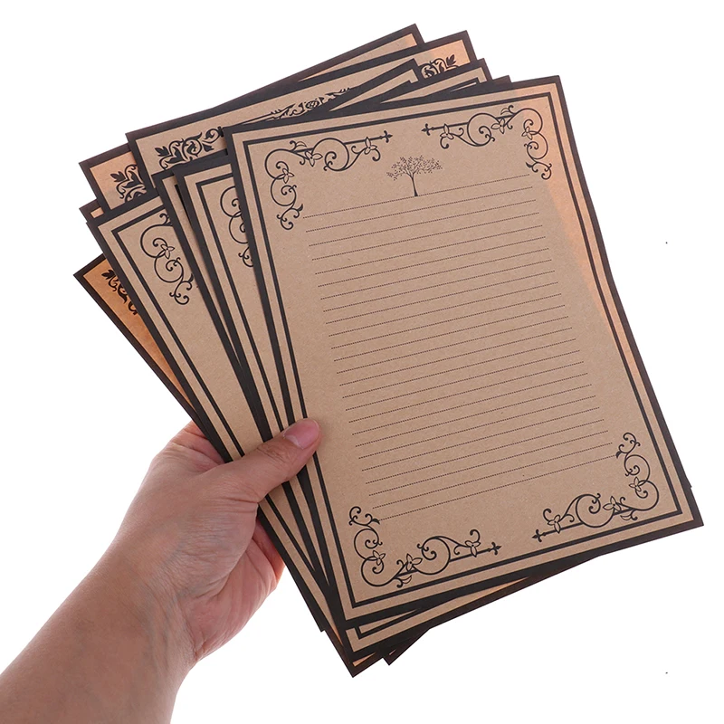 8pcs/bag Vintage Kraft Paper Classical Letter Paper Simple Love Letter Paper Writing Vintage Paper Stationery
8pcs/bag Vintage Kraft Paper Classical Letter Paper Simple Love Letter Paper Writing Vintage Paper Stationery