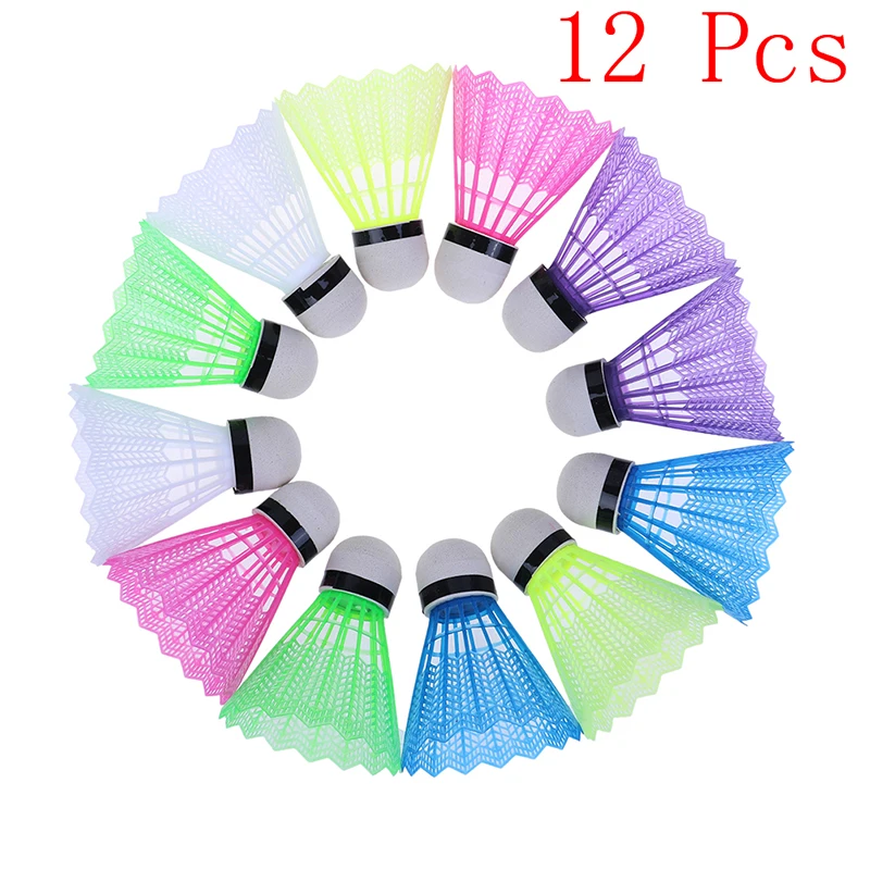 12 Pcs Colorful Plastic Badminton Shuttlecocks for Sport Training - Plastic Sport Balls for Badminton
12 Pcs Colorful Plastic Badminton Shuttlecocks for Sport Training - Plastic Sport Balls for Badminton