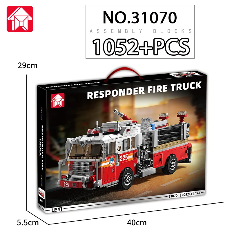 American Fire Truck Building Blocks Kit City Series Retro Construction Vehicles Toy DIY Assembly Ornaments for Boy Birthday Gift
American Fire Truck Building Blocks Kit City Series Retro Construction Vehicles Toy DIY Assembly Ornaments for Boy Birthday Gift