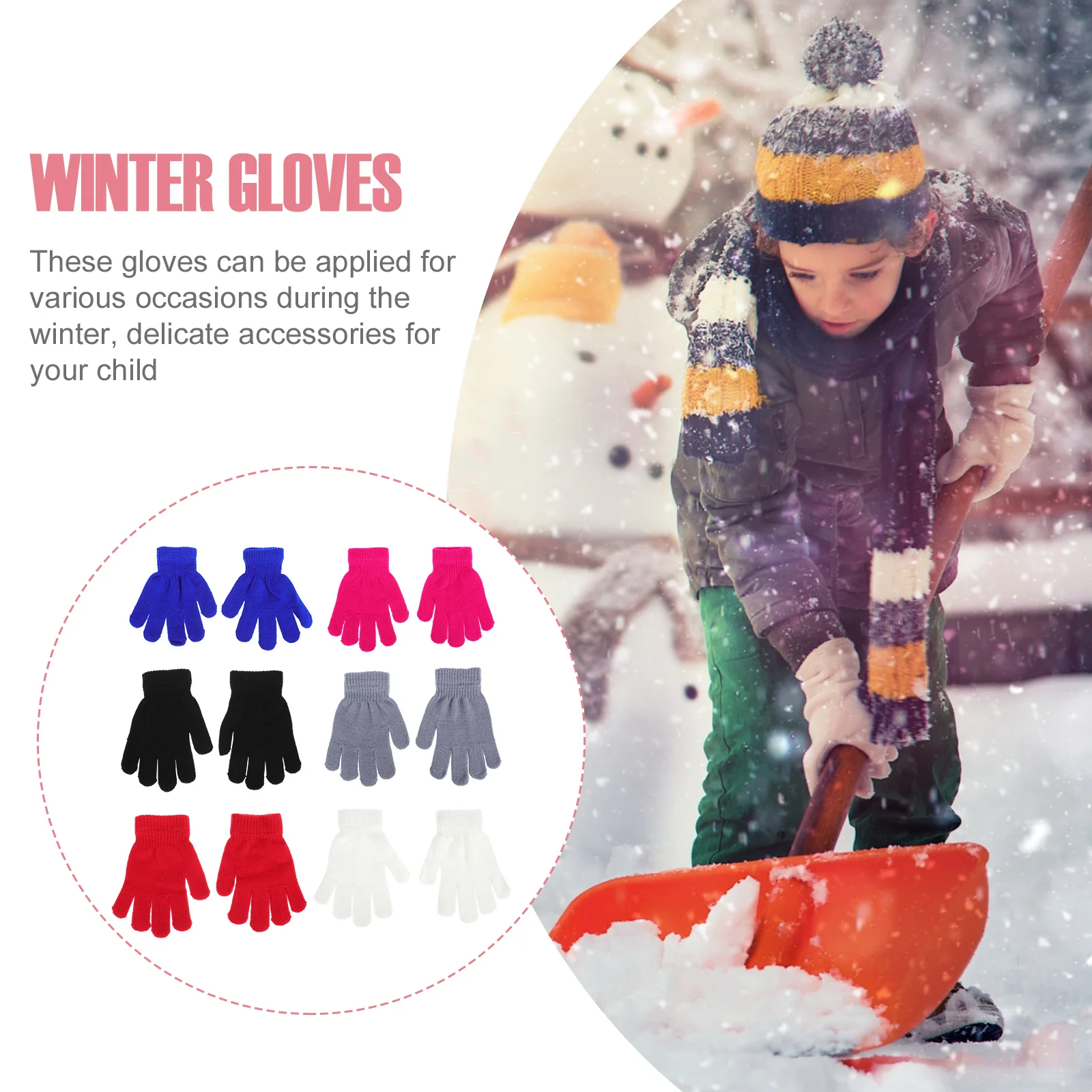Kids Winter Gloves Stylish Acrylic Yarn Mittens Light Weight Keep Warm Suitable Indoor Outdoor Activities Children Knitted
Kids Winter Gloves Stylish Acrylic Yarn Mittens Light Weight Keep Warm Suitable Indoor Outdoor Activities Children Knitted