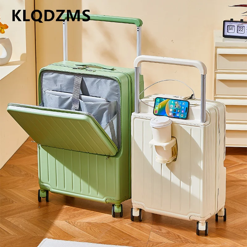 KLQDZMS Laptop Luggage Trolley Case USB Charging Boarding Case Front Opening Zipper Trolley Case 20"24"26 Inch PC Luggage
KLQDZMS Laptop Luggage Trolley Case USB Charging Boarding Case Front Opening Zipper Trolley Case 20"24"26 Inch PC Luggage
