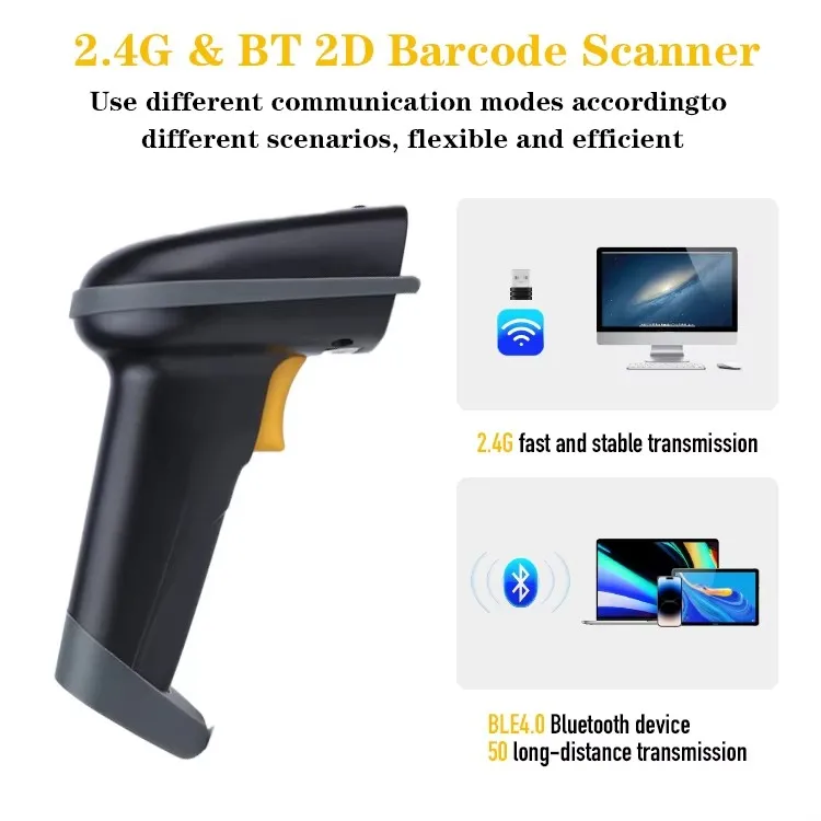 Wireless QR Code Scanner 2D Barcode Reader CMOS Image Sensor bluetooth 4.0 Wireless 2D Barcode Reader
Wireless QR Code Scanner 2D Barcode Reader CMOS Image Sensor bluetooth 4.0 Wireless 2D Barcode Reader
