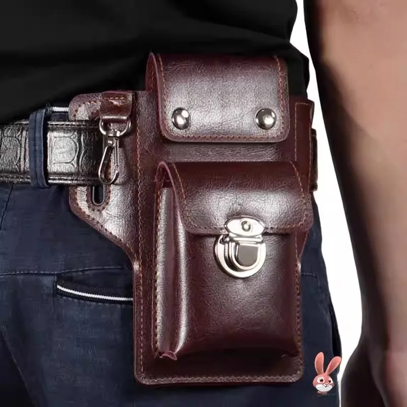New Men's Vertical Mobile Phone Bag Belt Hanging Pouch Protective Leather Waist Bag for Construction Work ABEYINUOR
New Men's Vertical Mobile Phone Bag Belt Hanging Pouch Protective Leather Waist Bag for Construction Work ABEYINUOR